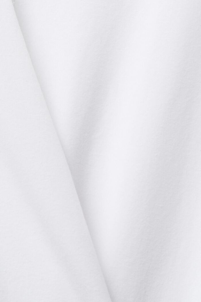 Boat neck long sleeve top, WHITE, detail image number 5
