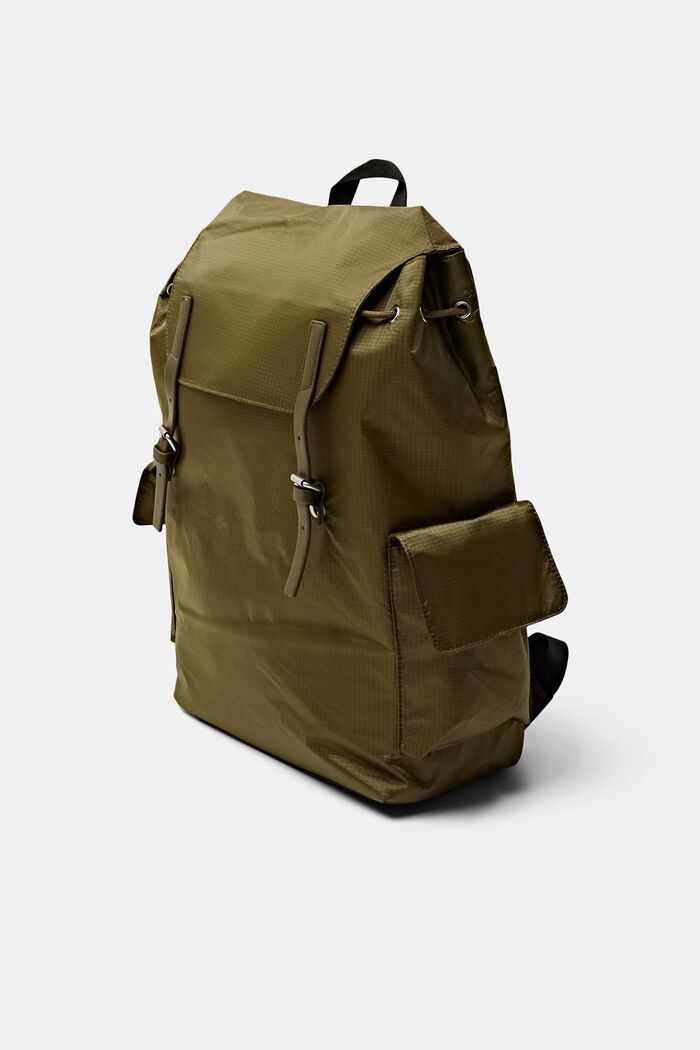 Flap-Over Backpack, OLIVE, detail image number 2