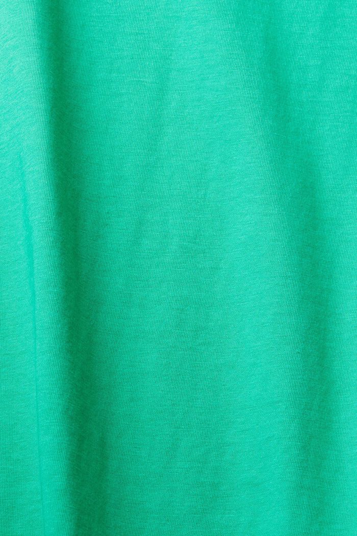 Cotton crewneck t-shirt, LIGHT GREEN, detail image number 4