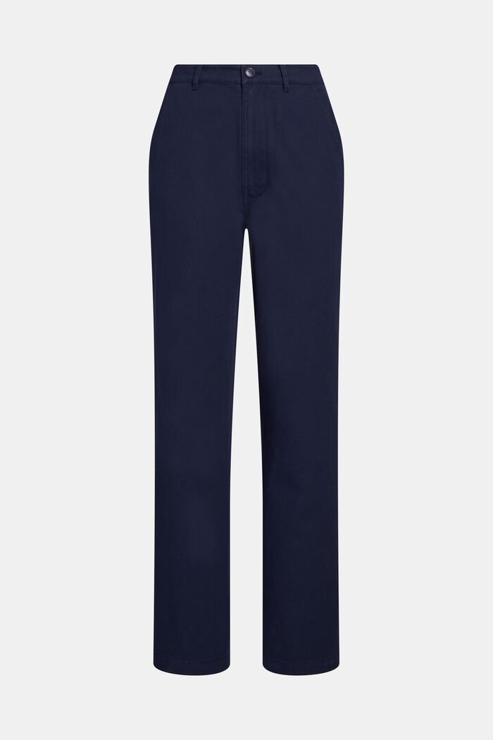 Low-rise chinos, NAVY, detail image number 4