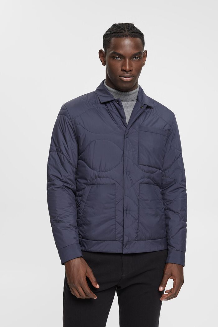 Lightweight quilted jacket, NAVY, detail image number 0
