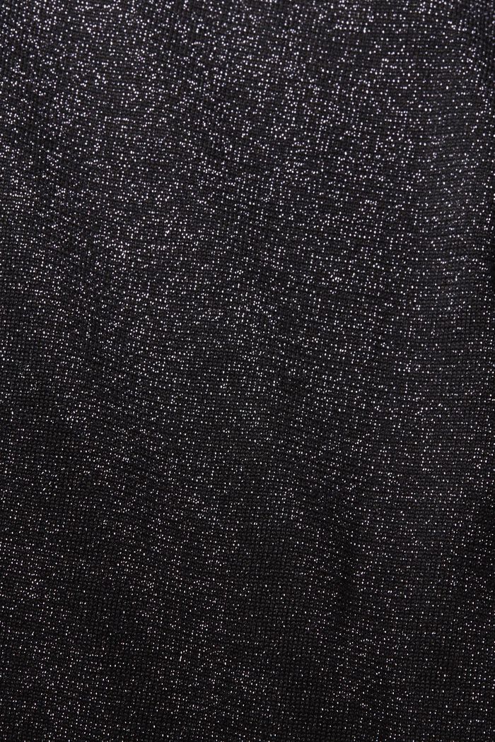 Knitted dress with glitter effect, BLACK, detail image number 6