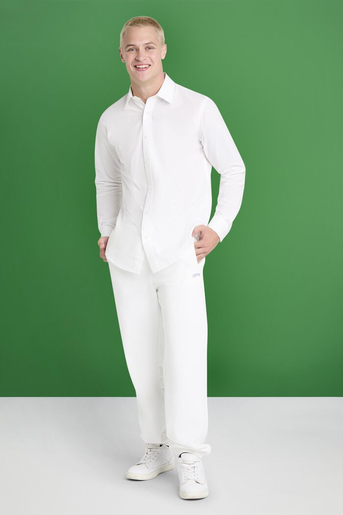 Cotton-Poplin Shirt, WHITE, detail image number 2