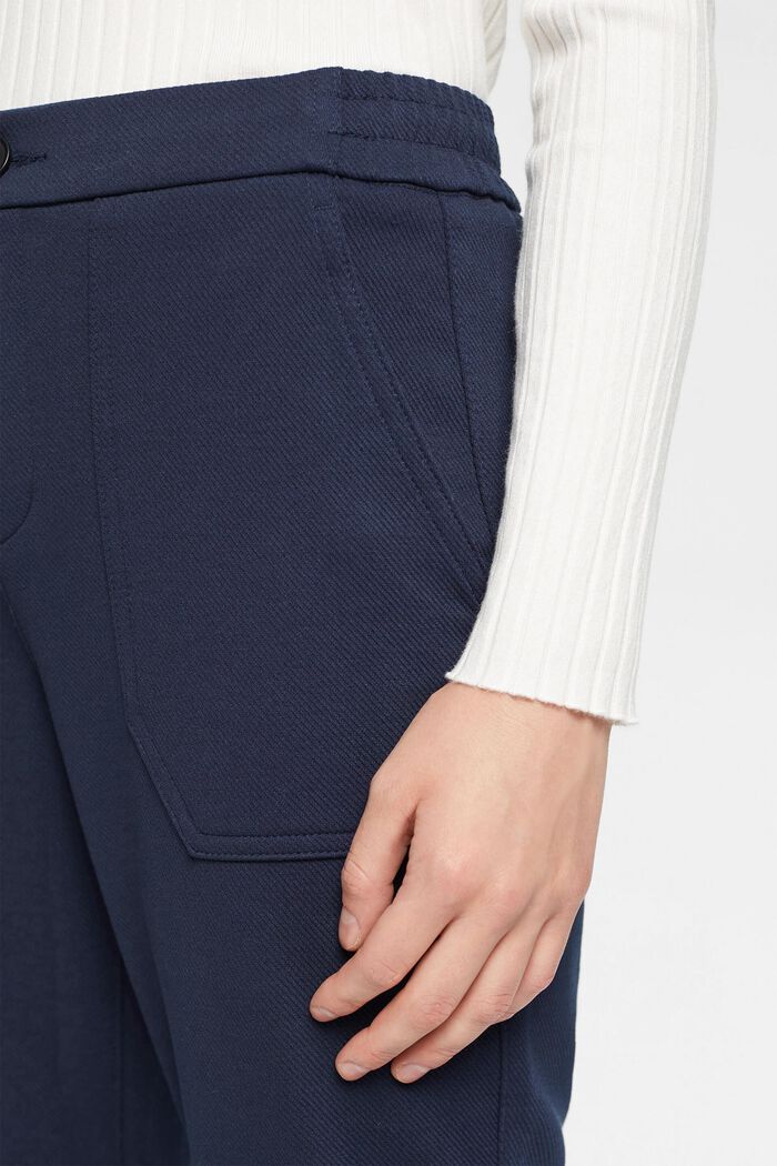Mid-rise jogger style trousers, NAVY, detail image number 0