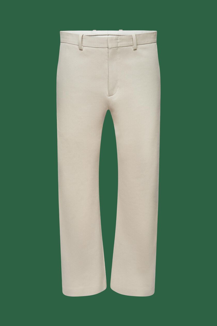 Knitted Cotton Blend Pants