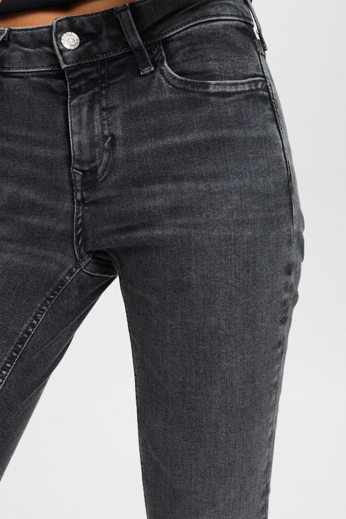 Skinny Mid-Rise Jeans, BLACK DARK WASHED, detail image number 2