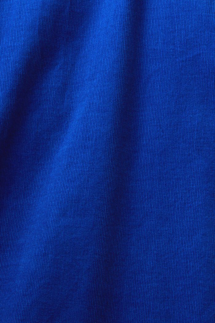 Corduroy shirt, 100% cotton, BRIGHT BLUE, detail image number 5