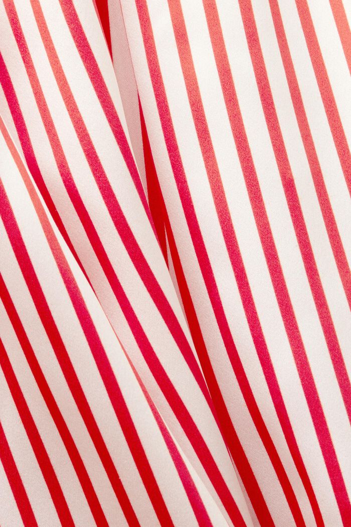 Striped Silk Charmeuse Shirt, DARK RED, detail image number 6
