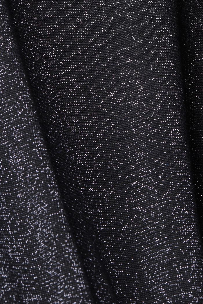 CURVY Knitted midi dress with glitter effect, BLACK, detail image number 5