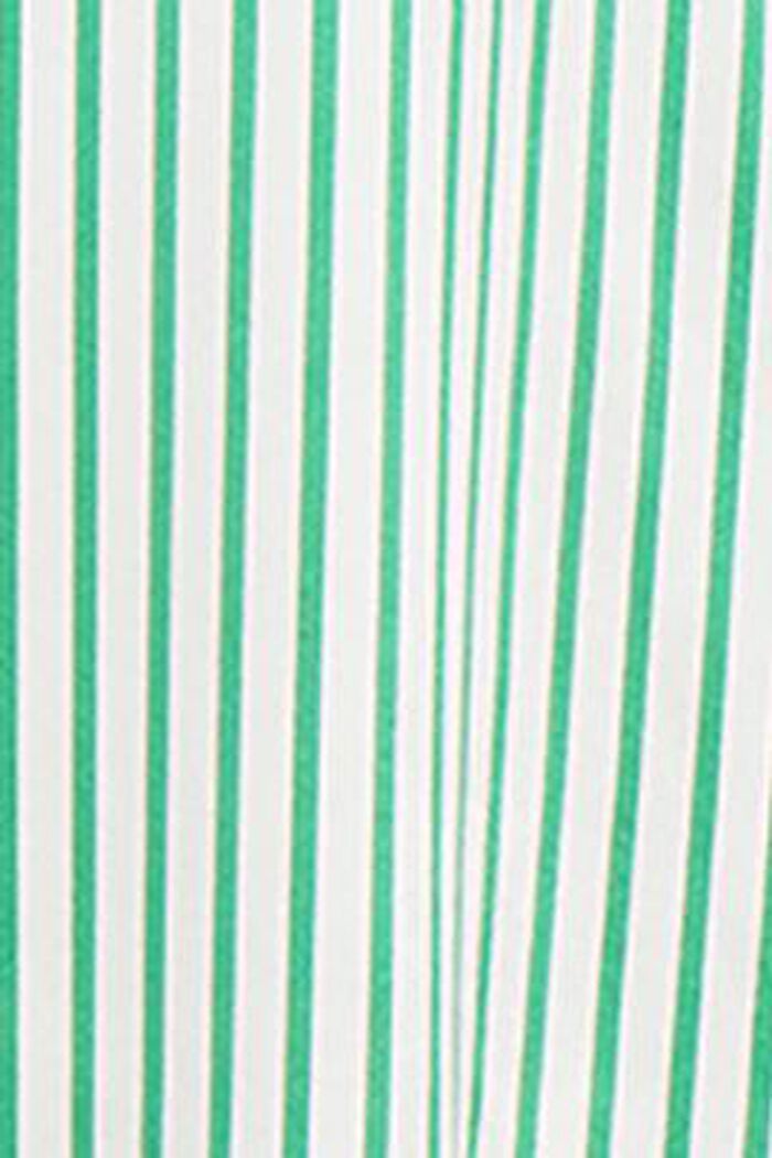 Striped Silk Charmeuse Shirt, GREEN, detail image number 6