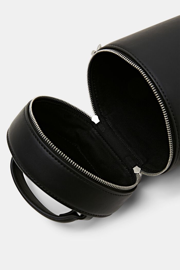 Cylindrical Bucket Bag, BLACK, detail image number 3