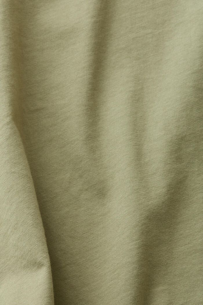 T-shirt with chest print, LIGHT KHAKI, detail image number 5