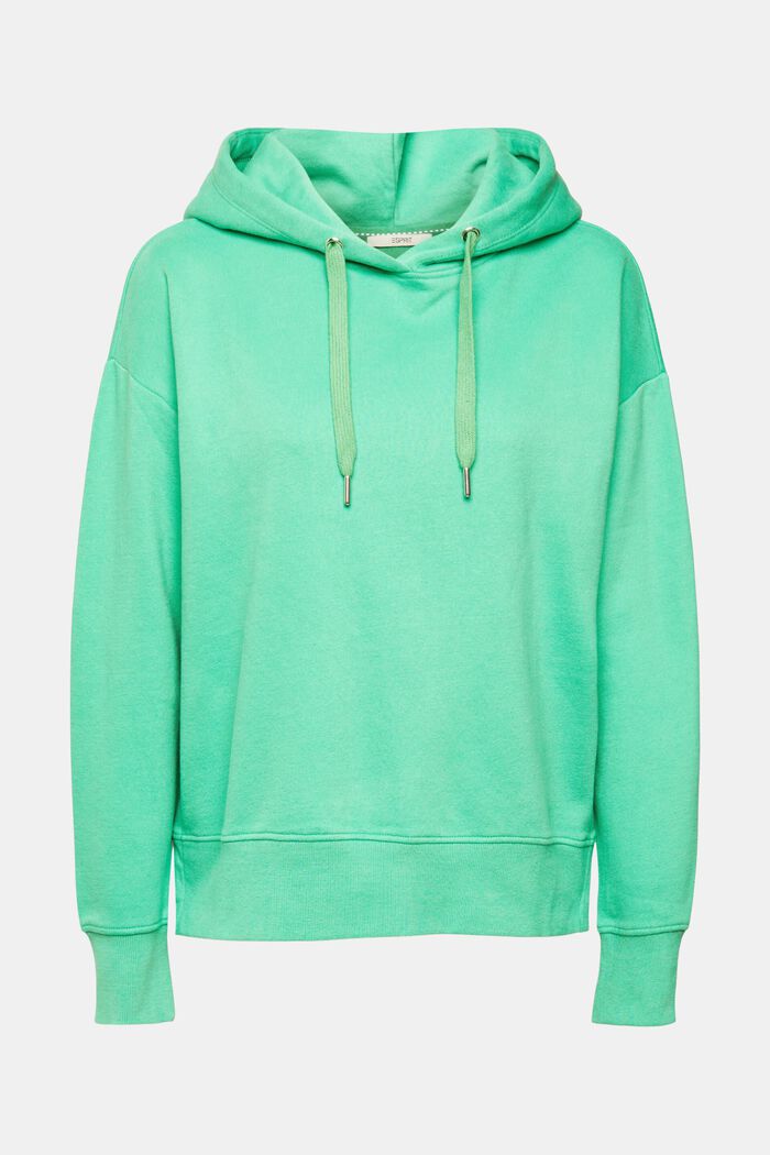 Cotton-Blend Hoodie, GREEN, detail image number 5