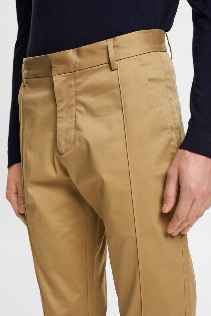 Pintuck trousers, KHAKI BEIGE, detail image number 4