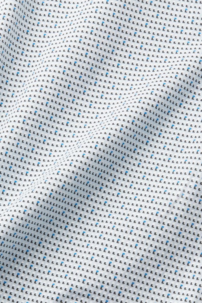 Slim fit shirt with all-over pattern, LIGHT BLUE, detail image number 5