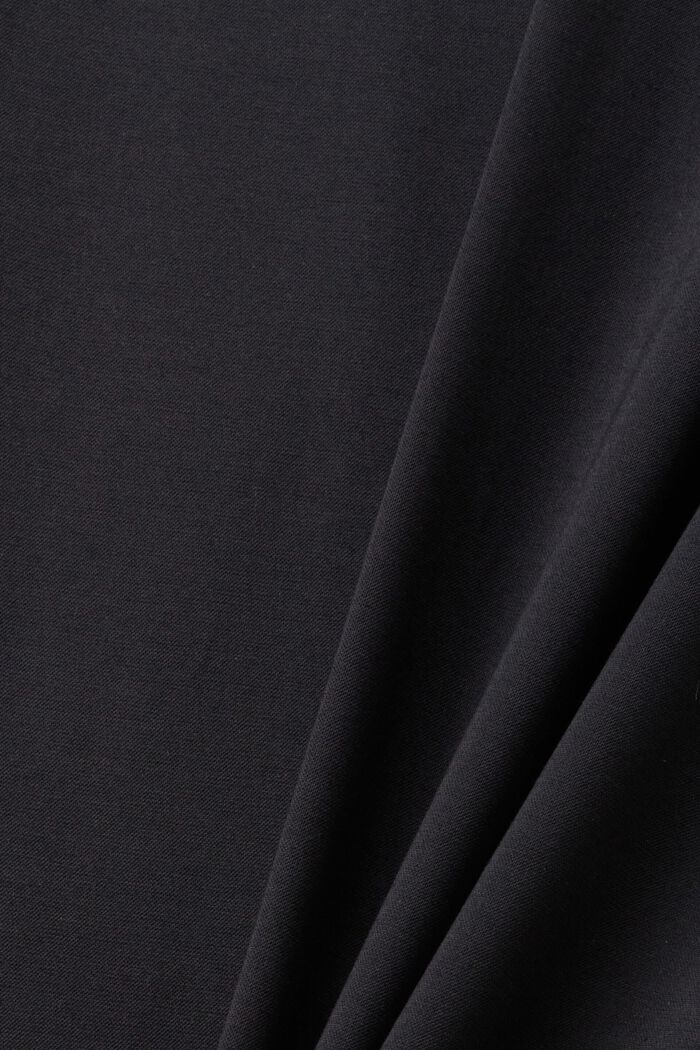 Piqué jersey suit trousers, BLACK, detail image number 6