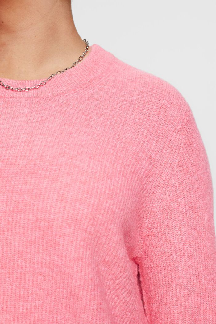 CURVY knitted wool blend jumper, PINK, detail image number 2