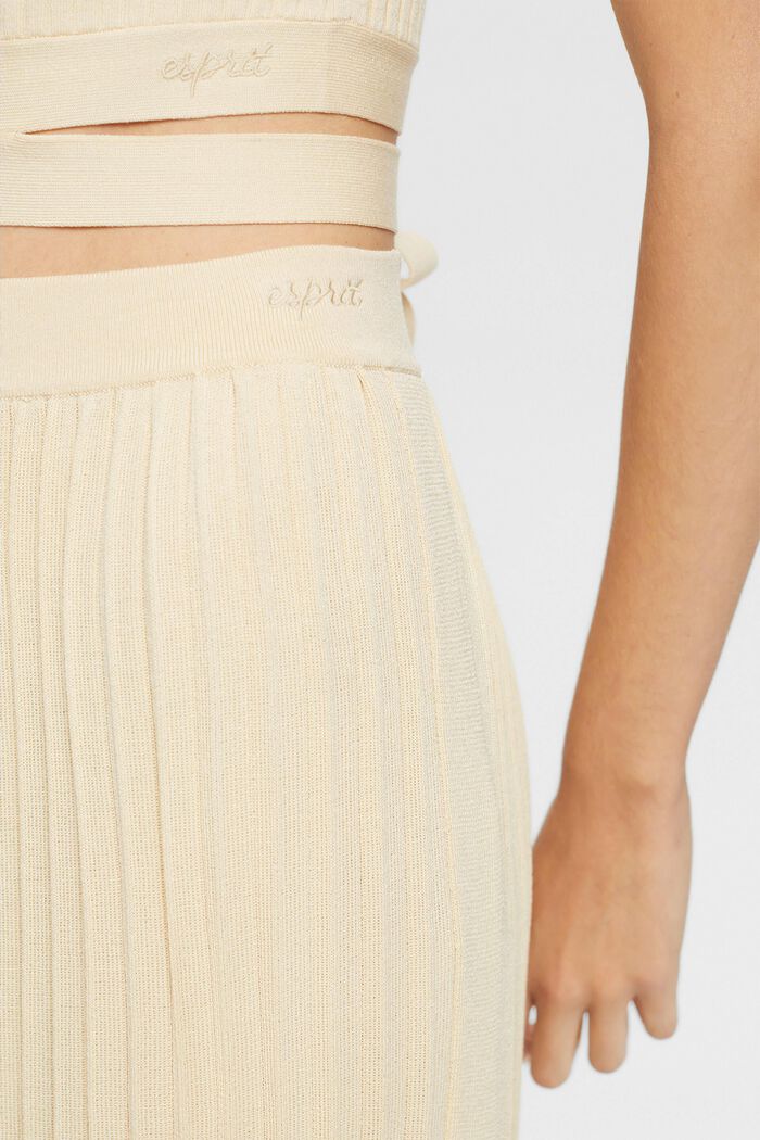 Pleated midi skirt, SAND, detail image number 2
