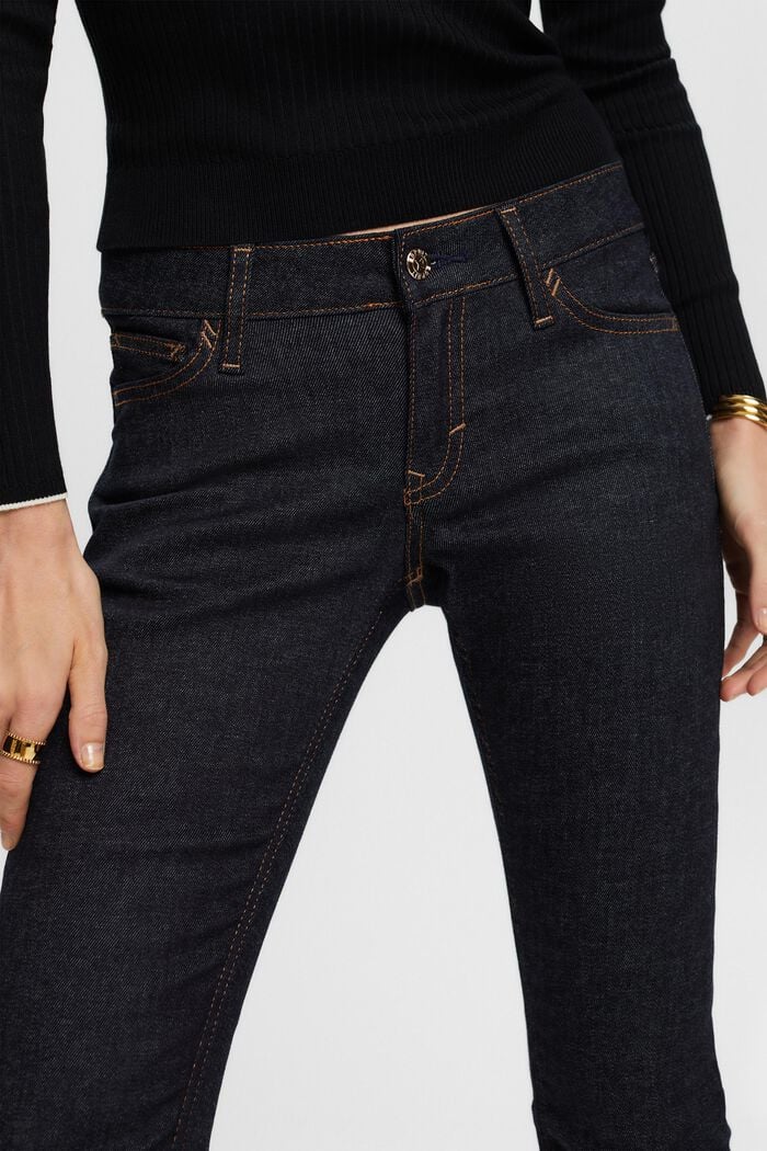 Racer Bootcut Mid-Rise Cropped Jeans, BLUE RINSE, detail image number 2