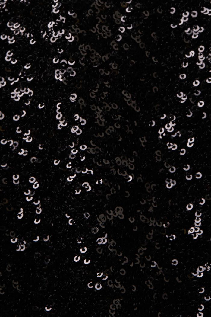 Sequined Camisole, BLACK, detail image number 4