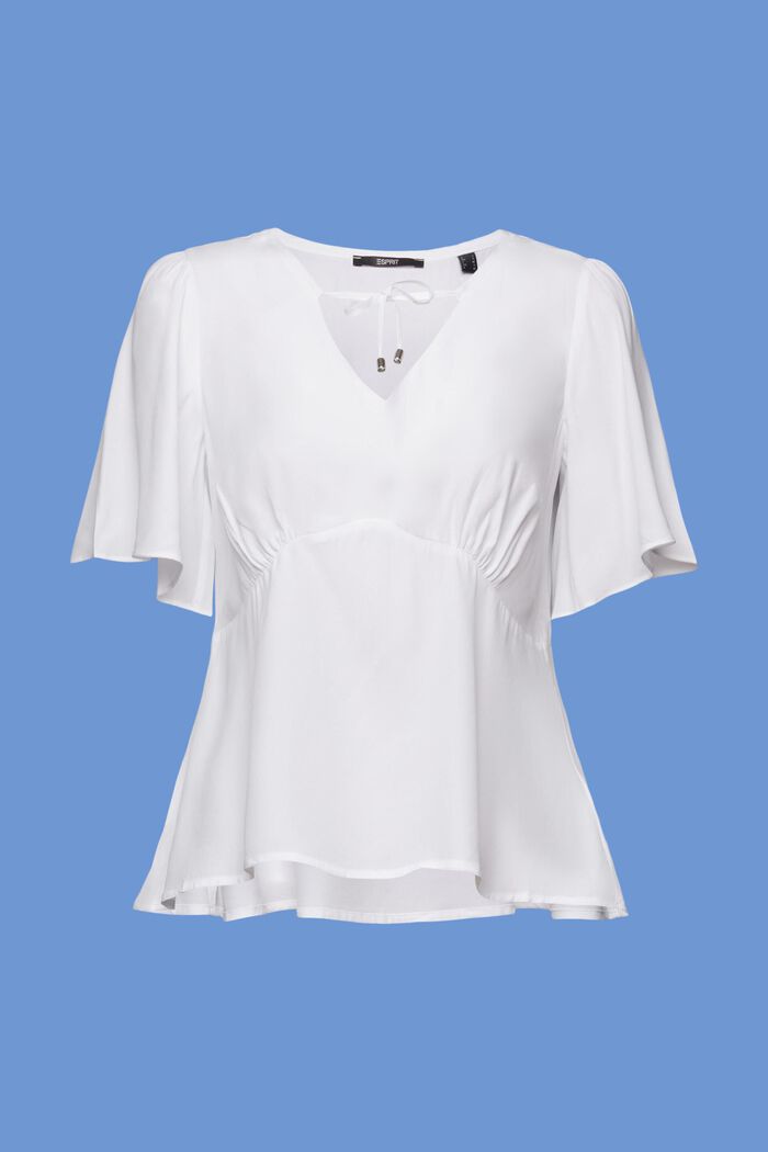 Blouse top, LENZING™ ECOVERO™, WHITE, detail image number 6