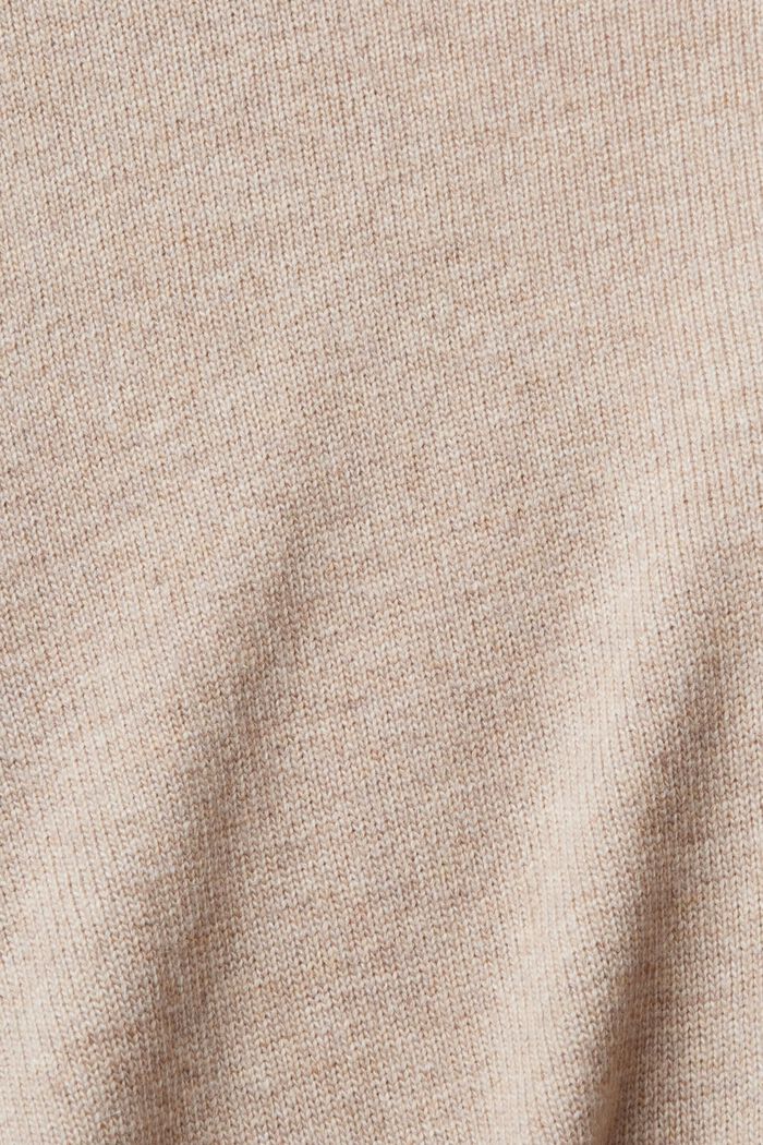 Wool blend cardigan, LENZING™ ECOVERO™, LIGHT TAUPE, detail image number 1