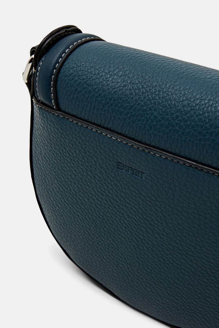 Faux leather cross body bag, TEAL GREEN, detail image number 1