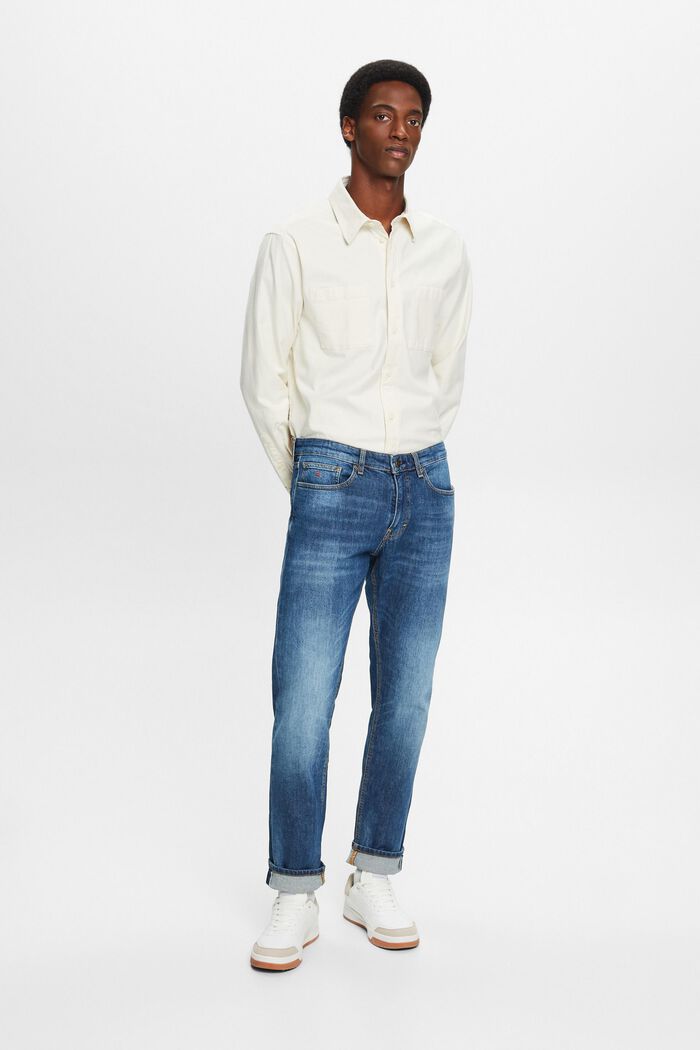 Mid-Rise Slim Jeans, BLUE MEDIUM WASHED, detail image number 0