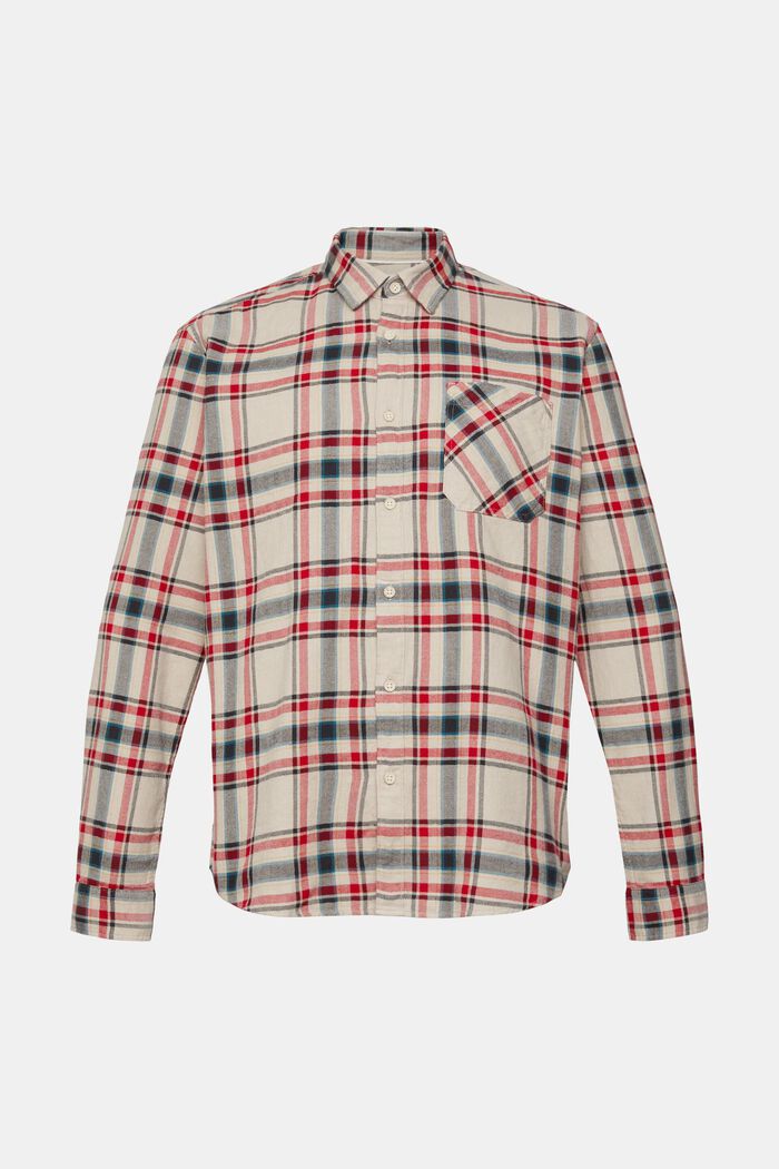 Checked flannel shirt, MEDIUM GREY, detail image number 2