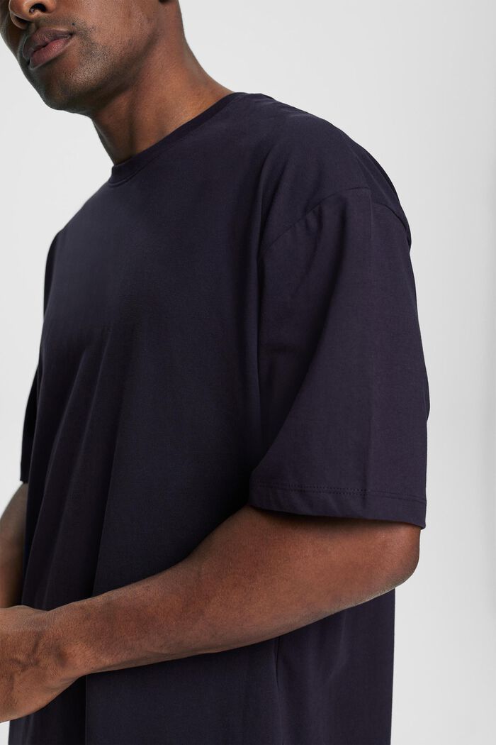 Oversized jersey T-shirt, NAVY, detail image number 0