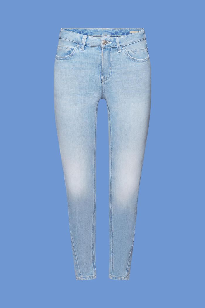 Mid-rise slim fit jeans, BLUE BLEACHED, detail image number 6