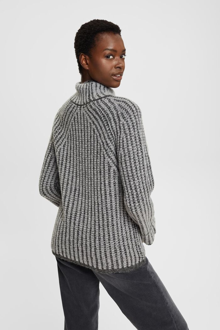 Chunky knit jumper with alpaca, MEDIUM GREY, detail image number 3