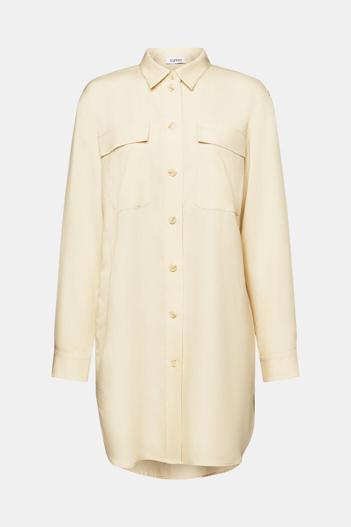 Oversized Button-Up Shirt, SAND, detail image number 5