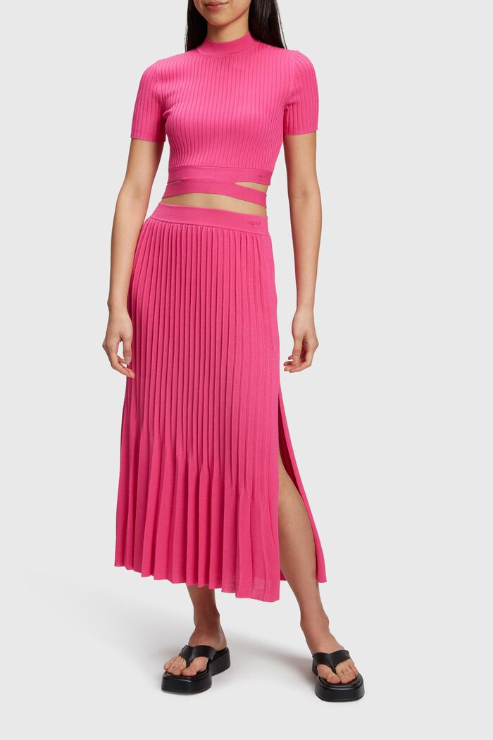 Pleated top, PINK FUCHSIA, detail image number 2