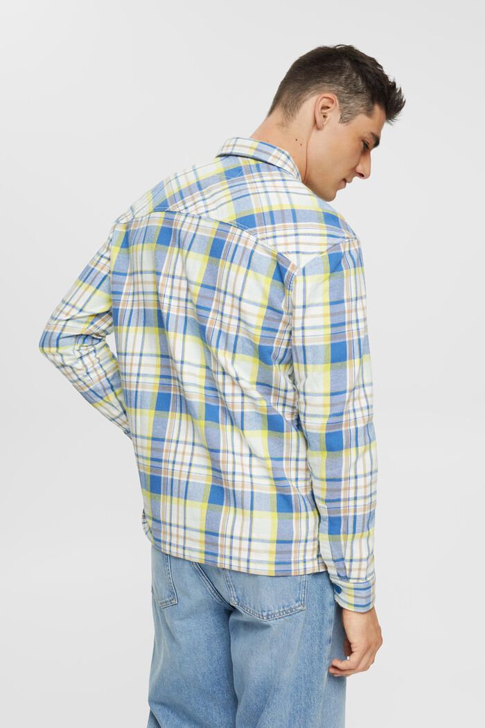 Checked shirt, BLUE, detail image number 3