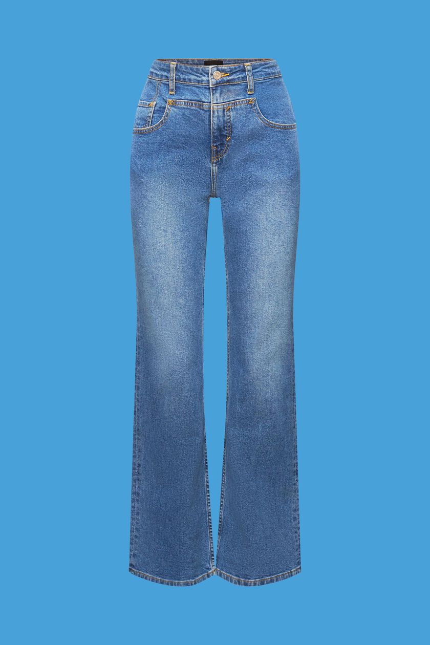 Bootcut jeans with a distinctive yoke