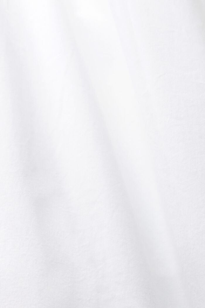 Boned Poplin Midi Dress, WHITE, detail image number 5