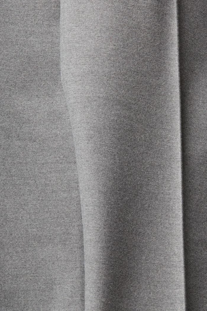 Slim fit flannel trousers, GREY, detail image number 5