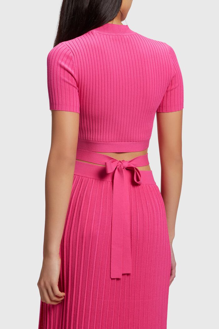 Pleated top, PINK FUCHSIA, detail image number 1