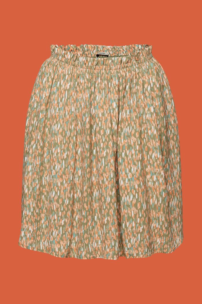 Patterned mini skirt, LENZING™ ECOVERO™, PASTEL GREEN, detail image number 5