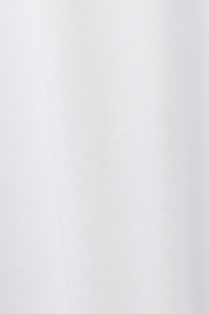 Jersey T-shirt with a retro logo print, WHITE, detail image number 5