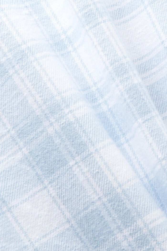 Plaid flannel shirt, LIGHT BLUE, detail image number 5